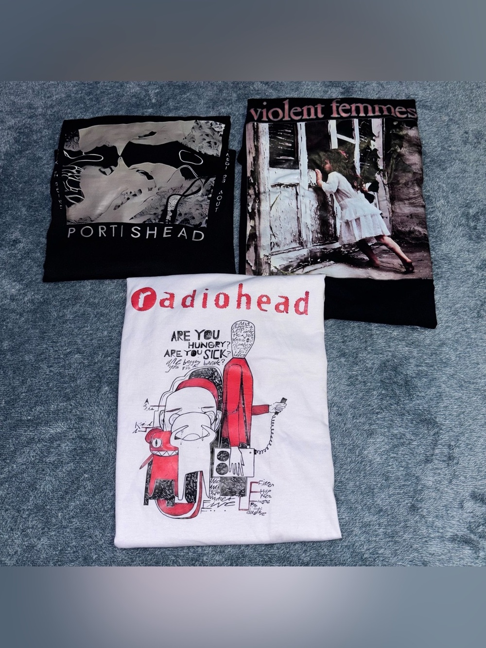 Trio of Alternative Rock Short Sleeve T-Shirts Unisex Size Small